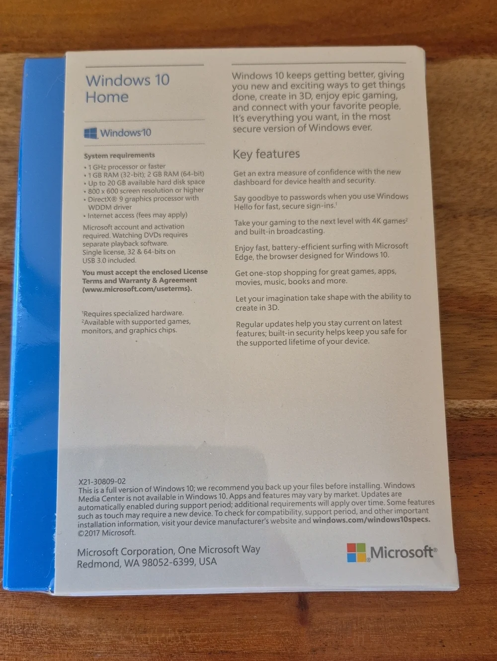 Microsoft Windows 10 Home USB 3.0 - New/Sealed